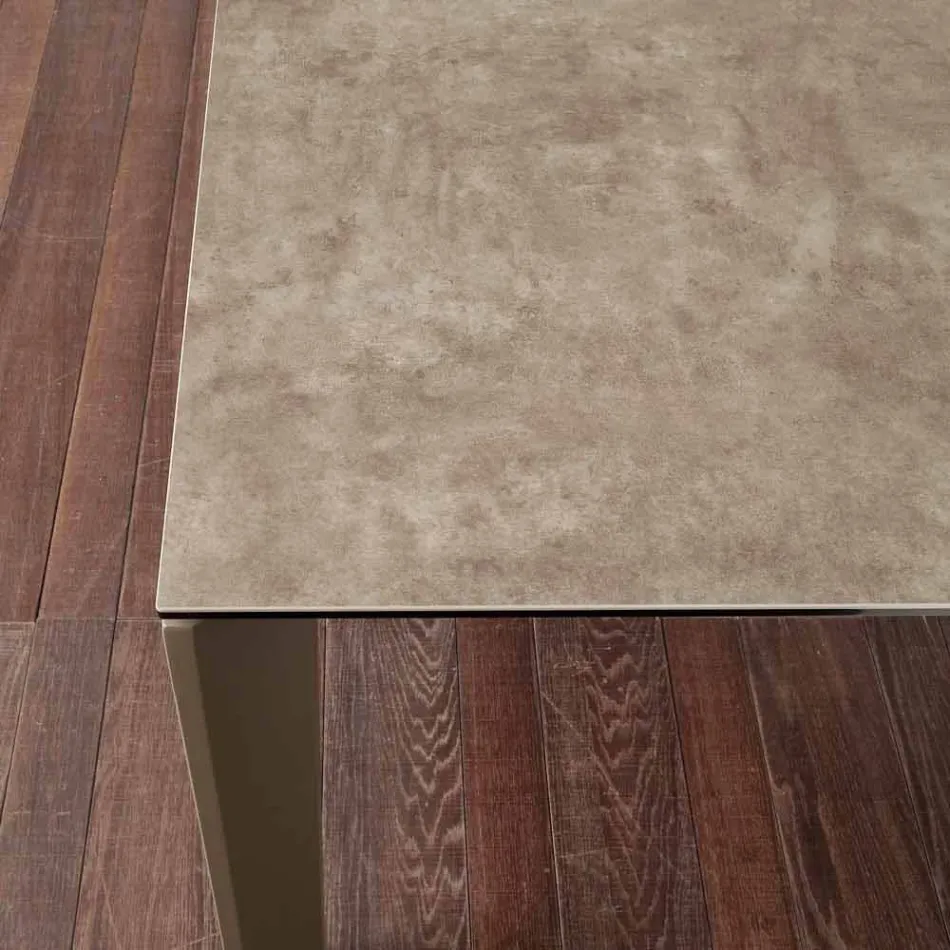 Terni ausziehbarer Glaskeramiktisch bis 240 cm Viadurini