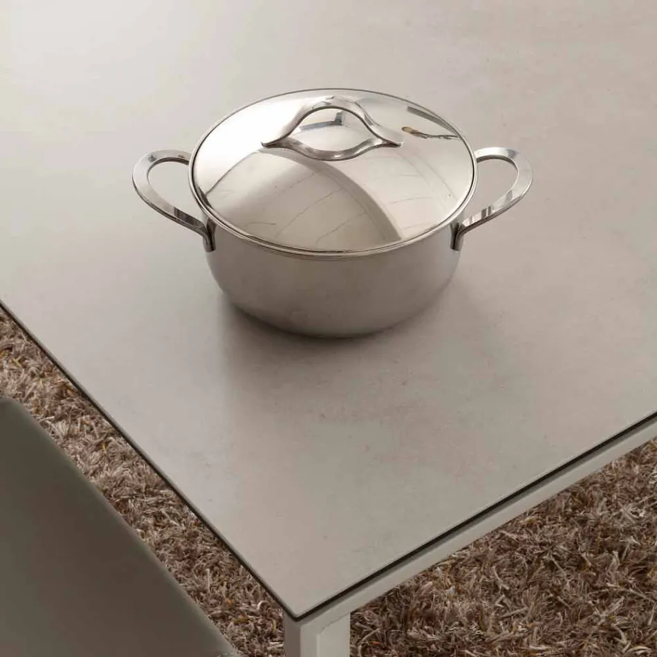 Terni ausziehbarer Glaskeramiktisch bis 240 cm Viadurini