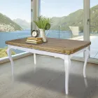 Ausziehbarer Indoor-Tisch aus Tanne mit geformten Ecken Made in Italy - Faramir Viadurini