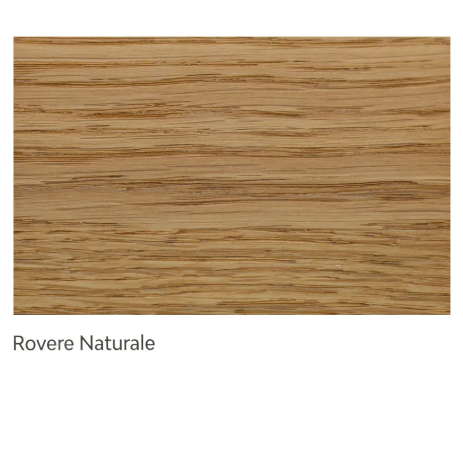 Indoor-Tisch mit Platte und Beinen aus Eiche Made in Italy - Geolier Viadurini