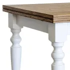 Ausziehbarer Wohnzimmertisch aus nordischer Tanne Made in Italy - Benidorm Viadurini