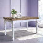 Ausziehbarer Wohnzimmertisch aus nordischer Tanne Made in Italy - Benidorm Viadurini