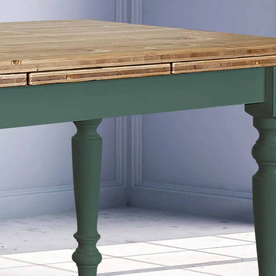 Ausziehbarer Wohnzimmertisch aus nordischer Tanne Made in Italy - Benidorm Viadurini