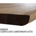 Wohnzimmertisch aus echtem massivem Nussbaumholz Made in Italy - Boromir Viadurini
