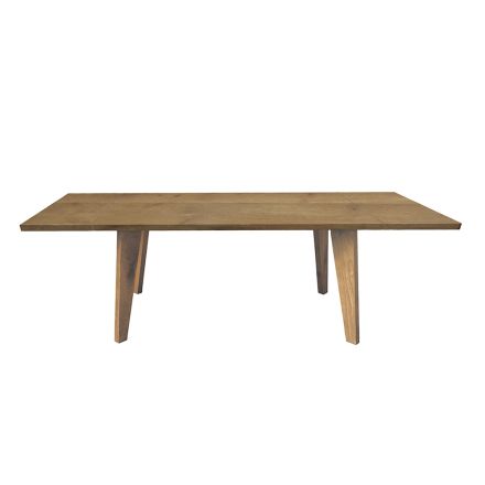 Living Table in Massellato Oak Verfügbar in verschiedenen Kanten Made in Italy - Treebeard Viadurini