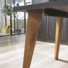 Living Table in Massellato Oak Verfügbar in verschiedenen Kanten Made in Italy - Treebeard Viadurini