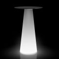 High Light Tisch im Freien mit LEDs aus HPL und Polyethylen Made in Italy - Forlina