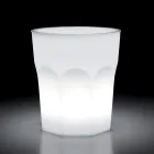 Design-Leuchttisch für den Außenbereich aus Polyethylen und HPL, hergestellt in Italien – Pucca Viadurini