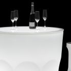 Design-Leuchttisch für den Außenbereich aus Polyethylen und HPL, hergestellt in Italien – Pucca Viadurini
