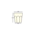 Outdoor-Design-Leuchttisch aus Polyethylen und HPL, hergestellt in Italien – Pucca Viadurini