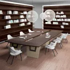 Besprechungstisch aus Melamin von Andrea Stramigioli - Butterfly Viadurini