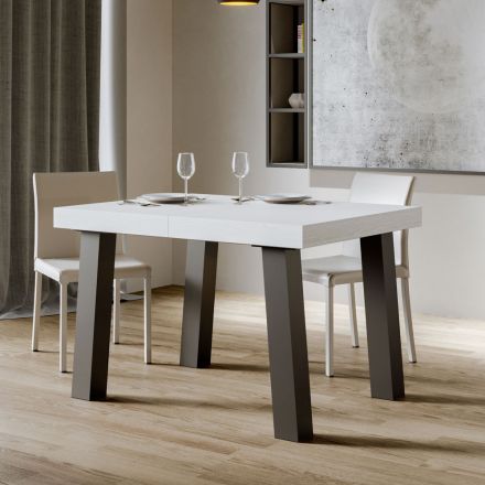 Moderner ausziehbarer Tisch bis 440 cm aus Holz, hergestellt in Italien – Cedric Viadurini