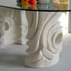 petra ovaler Tisch mit modernem Design Kristall Furien Viadurini