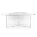 Ovaler Tisch aus transparentem Plexiglas, hergestellt in Italien - Gabriela