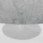 Moderner ovaler Tisch aus Carrara- oder schwarzem Marquinia-Marmor, hergestellt in Italien – Dollars Viadurini