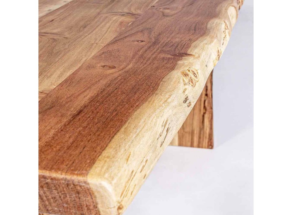 Homemotion Modern Acacia Wood Esstisch - Pinco Viadurini