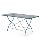 Outdoor-Klapptisch aus verzinktem Stahl Made in Italy - Selvaggia Viadurini