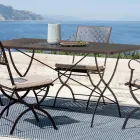 Outdoor-Klapptisch aus verzinktem Stahl Made in Italy - Selvaggia Viadurini