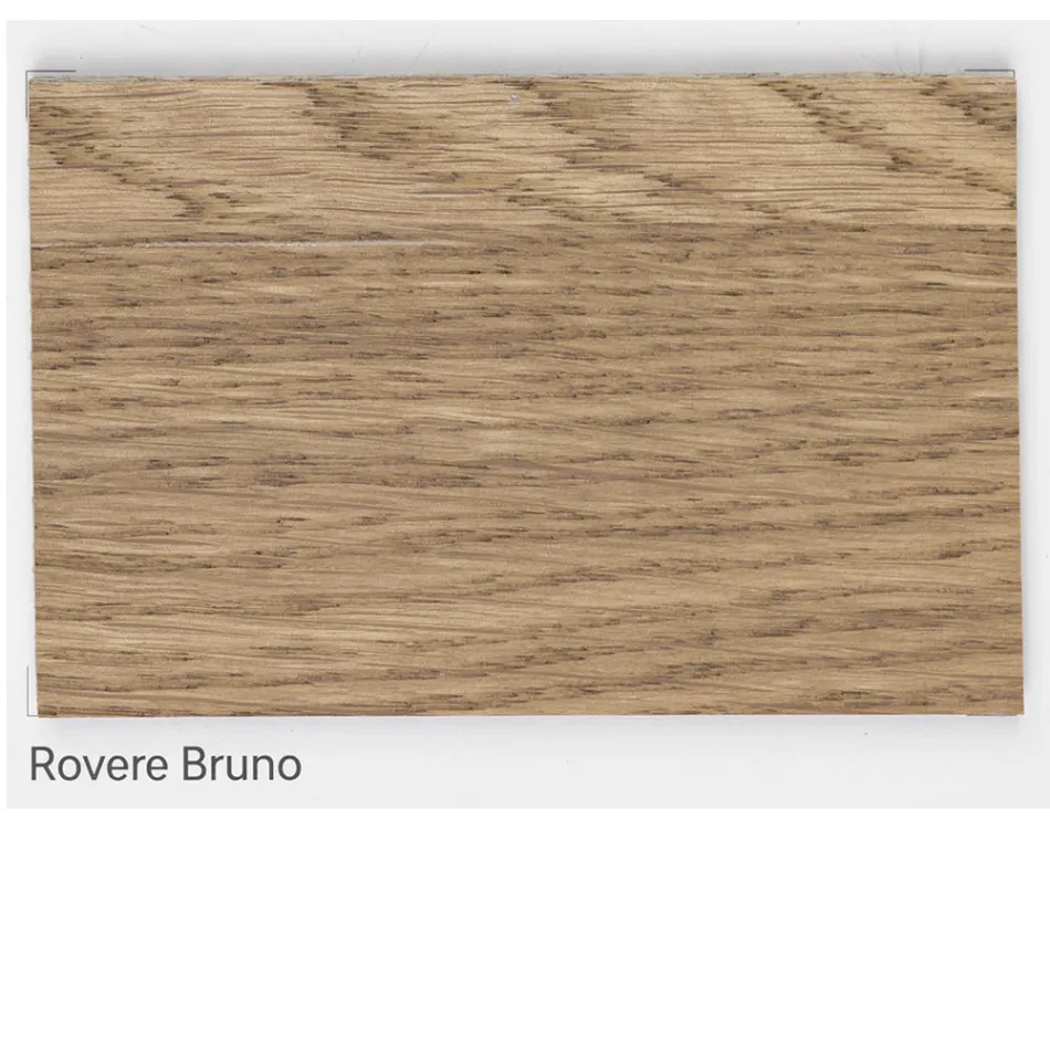 Überzogener Tisch aus geknoteter Masellato-Eiche und Kristall Made in Italy - Vicente Viadurini