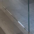 Tisch aus massiver Eiche und Kristallsockel Made in Italy - Noelia Viadurini