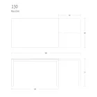 Ausziehbarer Esstisch 190 cm Metall und Holz Made in Italy - Euklidisch Viadurini