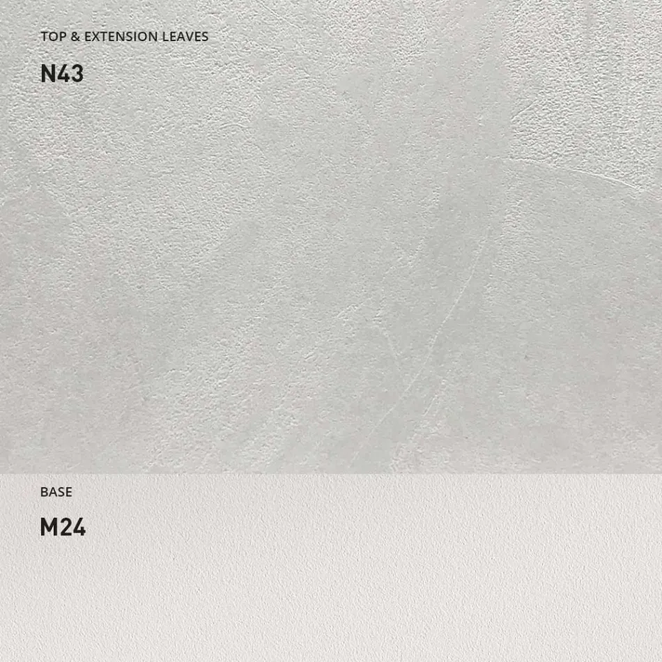 Ausziehbarer Esstisch 190 cm Metall und Holz Made in Italy - Euklidisch Viadurini