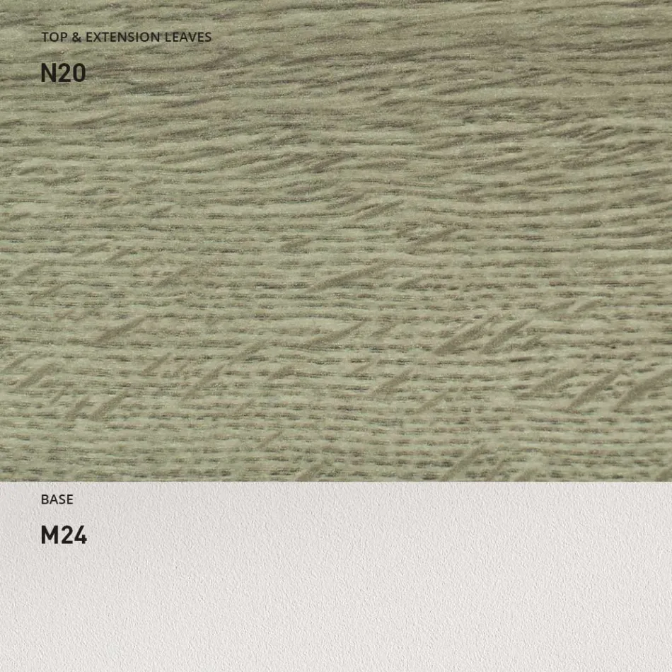 Ausziehbarer Esstisch 190 cm Metall und Holz Made in Italy - Euklidisch Viadurini