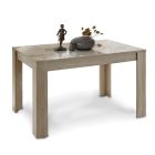 Ausziehbarer Esstisch bis 228 cm aus siebbedrucktem Holz Made in Italy - Brielle Viadurini