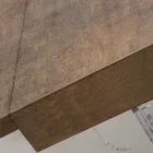 Ausziehbarer Esstisch bis 255 cm aus Plexiglas und Holz Made in Italy - Francoise Viadurini