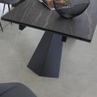 Ausziehbarer Esstisch bis 270 cm mit Keramikglasplatte - Trasimeno Viadurini