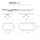 Ausziehbarer Esstisch bis 300 cm aus Eiche Made in Italy - Antonino Viadurini