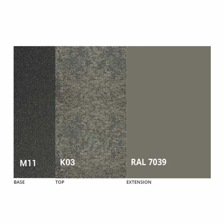 Ausziehbarer Esstisch Keramikplatte bis zu 2,8 m Made in Italy - Paoluccio Viadurini