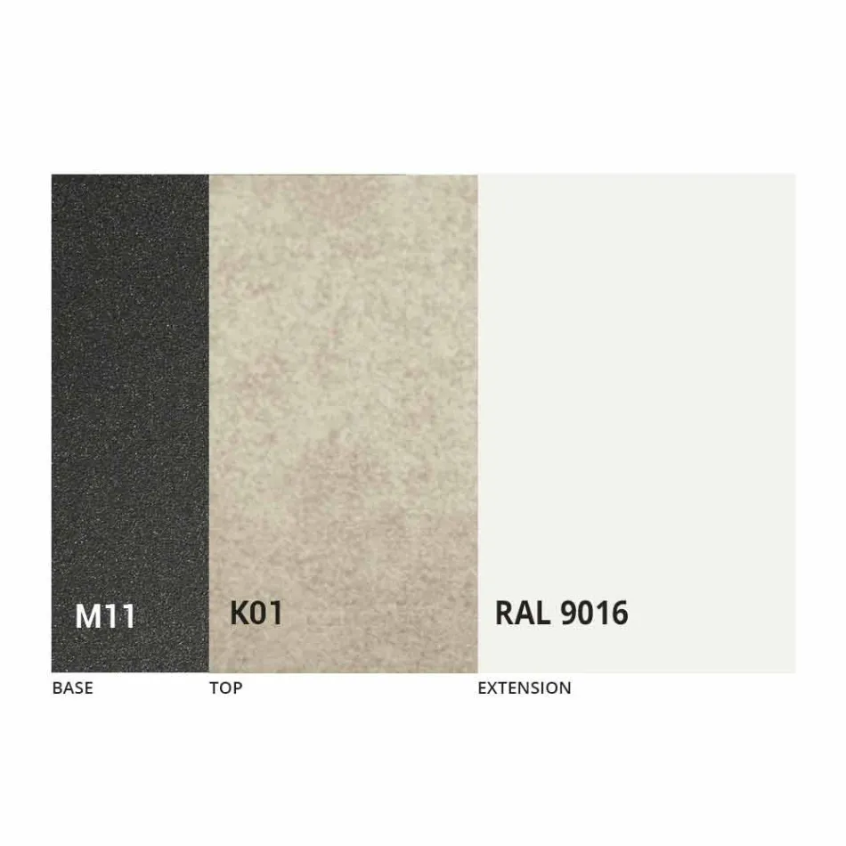 Ausziehbarer Esstisch Keramikplatte bis zu 2,8 m Made in Italy - Paoluccio Viadurini