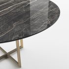 Esstisch mit runder Platte aus Feinsteinzeug Made in Italy - Emilio Viadurini