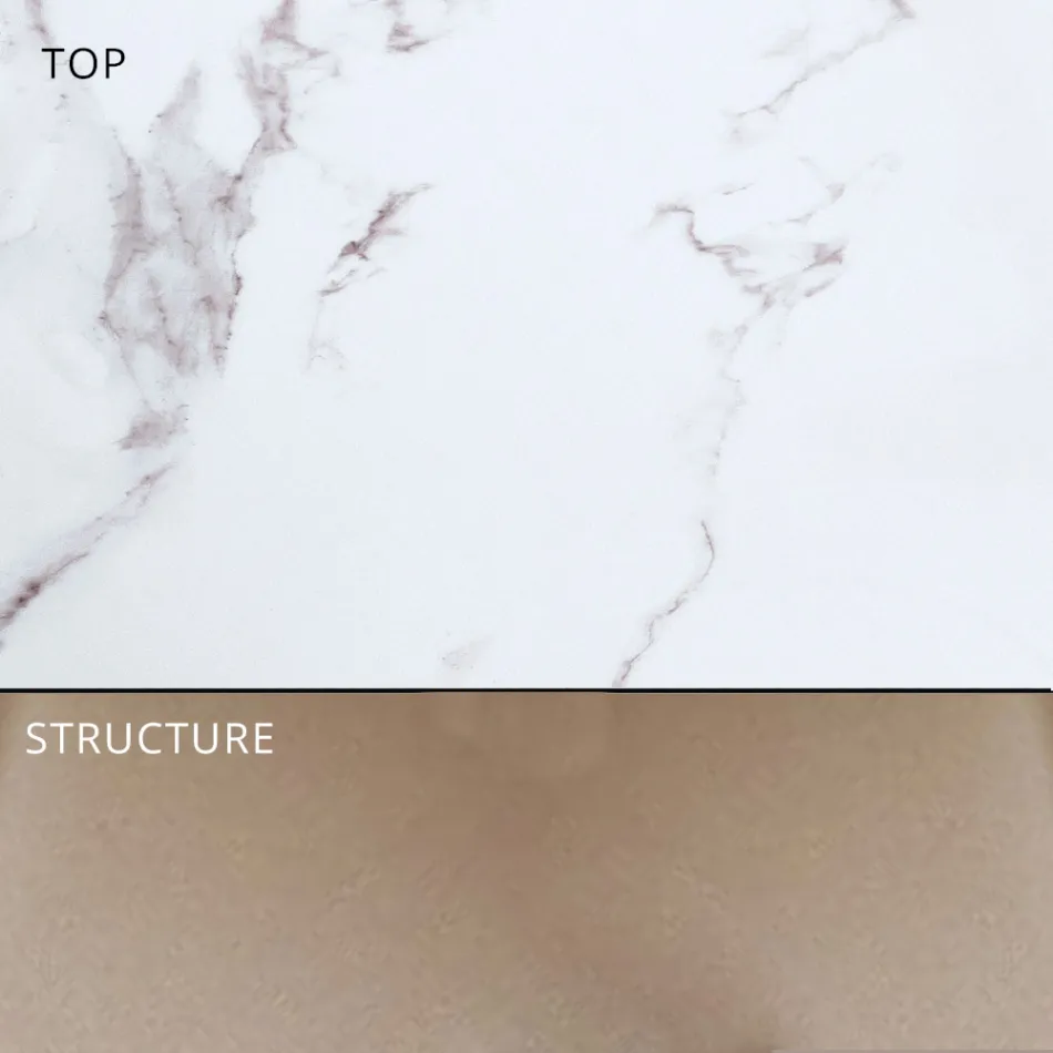 Garten-Esstisch aus Aluminium und HPL oder Gres, verschiedene Ausführungen – Filomena Viadurini