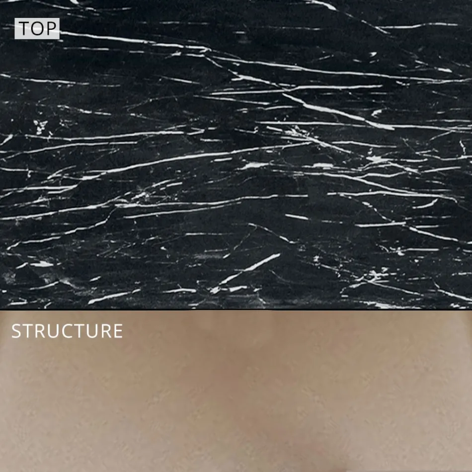 Garten-Esstisch aus Aluminium und HPL oder Gres, verschiedene Ausführungen – Filomena Viadurini