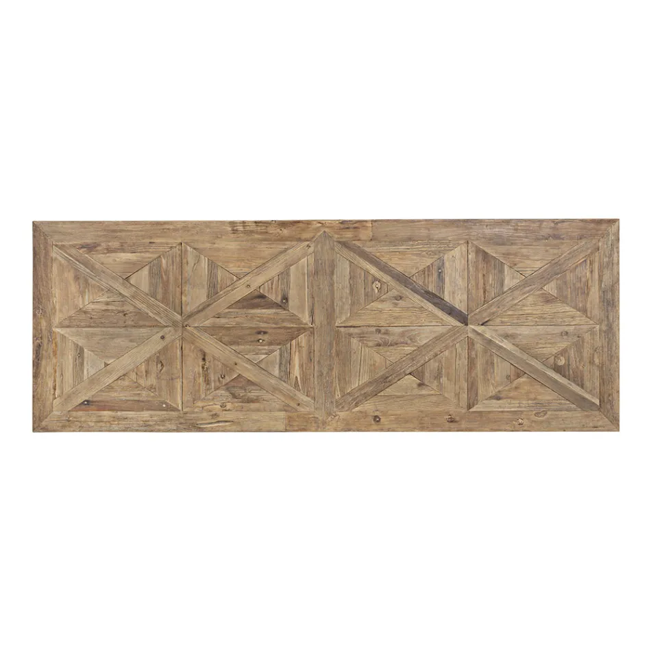 Esstisch aus recyceltem Ulmenholz Klassisches Design Homemotion - Badia Viadurini