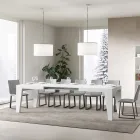 Quadratischer Tisch, ausziehbar auf 440 cm, aus Holz, hergestellt in Italien – Blume Viadurini