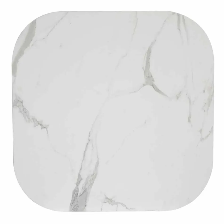 Quadratischer Esstisch, HPL-Platte - 19. Jahrhundert von Slide Viadurini