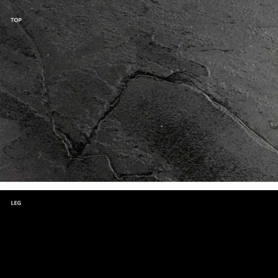 Quadratischer Esstisch, HPL-Platte - 19. Jahrhundert von Slide Viadurini