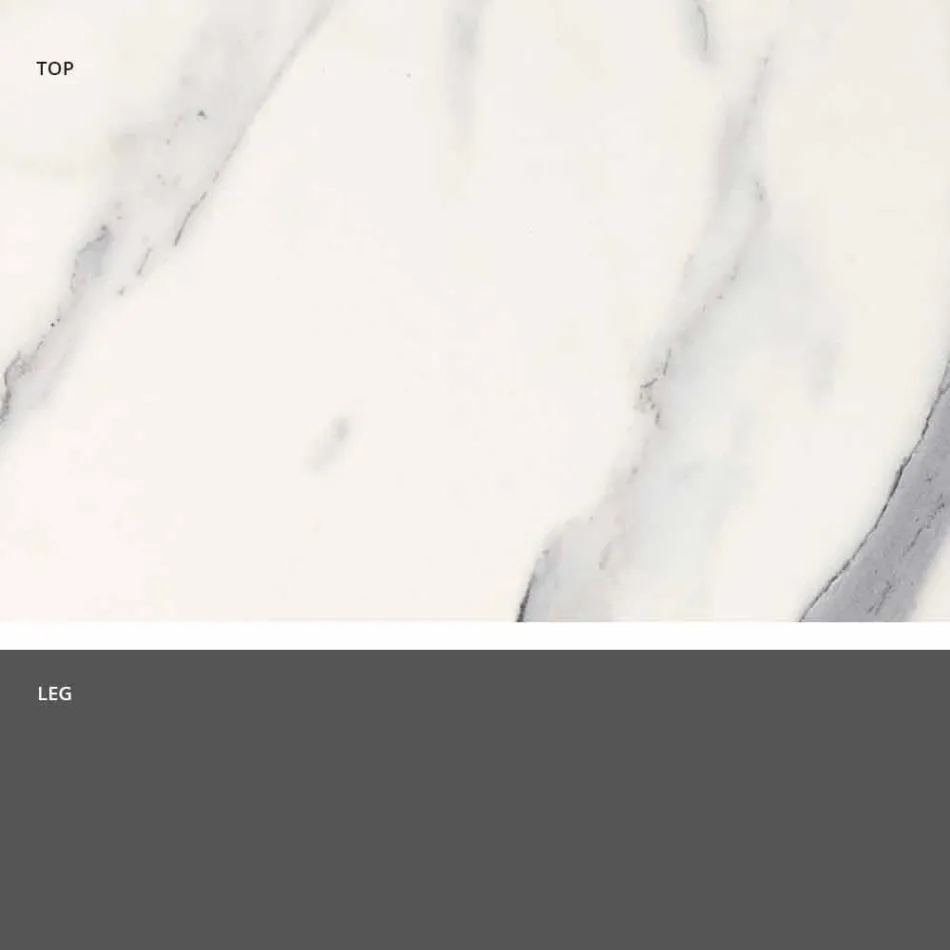 Quadratischer Esstisch, HPL-Platte - 19. Jahrhundert von Slide Viadurini