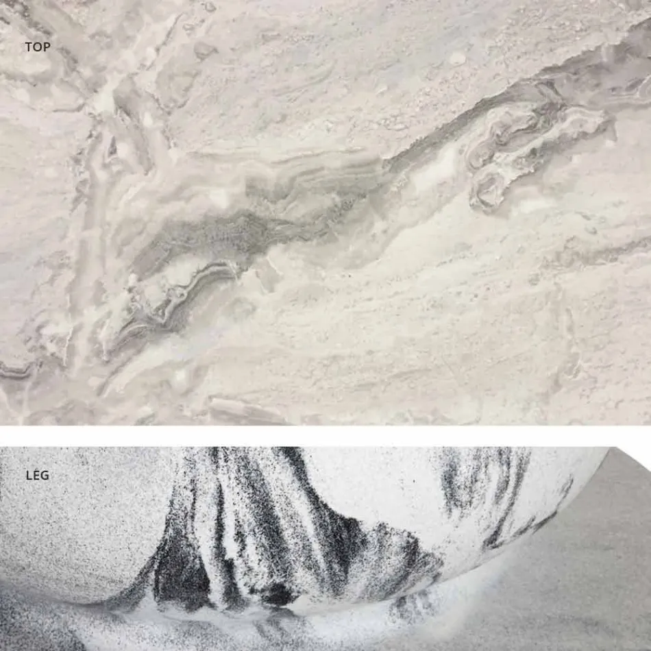 Quadratischer Esstisch, HPL-Platte - 19. Jahrhundert von Slide Viadurini