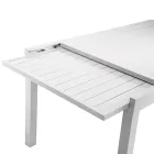 Rechteckiger Tisch ausziehbar auf 210 cm aus Aluminium - Pennarello Viadurini