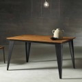 Rechteckiger ausziehbarer Tisch bis 2,2 m Holzplatte Made in Italy - Alicia