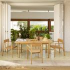 Rechteckiger Gartentisch aus Teakholz Made in Italy - Liberato Viadurini