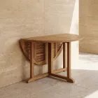 Klappbarer Gartentisch aus Teak - Yggdrasil Viadurini