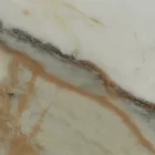 Runder Keramiktisch für den Außenbereich Calacatta Hermitage Made in Italy - Pegaso Viadurini