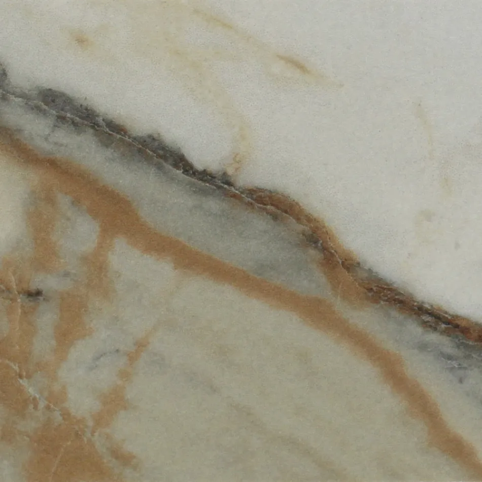 Runder Keramiktisch für den Außenbereich Calacatta Hermitage Made in Italy - Pegaso Viadurini