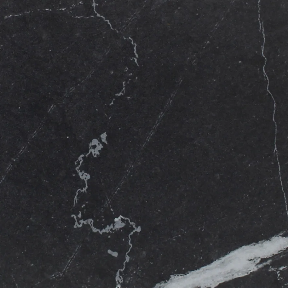 Runder Gartentisch aus schwarzer Marquinia-Keramik Made in Italy - Pegaso Viadurini