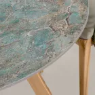 Runder Outdoor-Keramiktisch Santos Made in Italy - Pegaso Viadurini